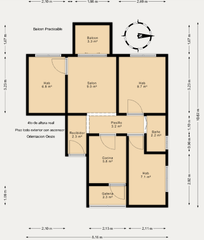 Etagenwohnung  Carrer de deià. Piso todo exterior con ascensor y balcon!