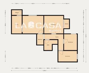 Pis a Porta. Piso reformado de 60mts con 3 habitaciones, ascensor y balcon, e