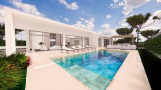 Chalet  Calle jinjolero. Villas  esmeralda luxury  en pinar de campoverde en pilar de la