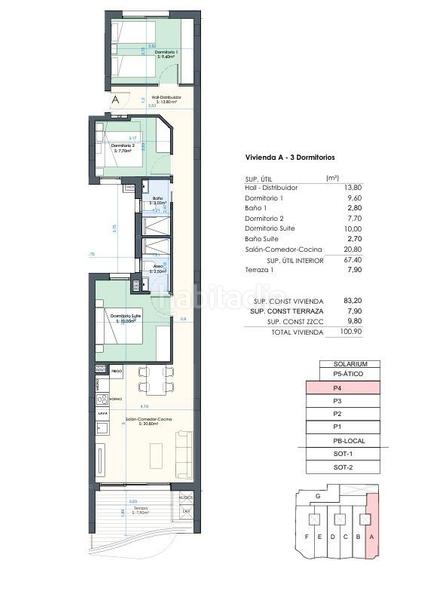 Foto 9b036ae3-5c52-4d83-9837-6257284b5ad7. Pis amb piscina a Casco Antiguo Cartagena