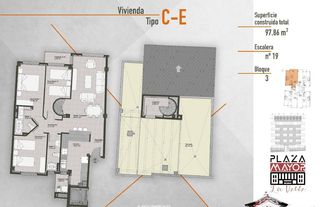 Penthouse in Plaza plaza arquitectos cerdán y beltri 19. Se vende ático a estrenar en la unión con 3 dormitorios, 2 baños