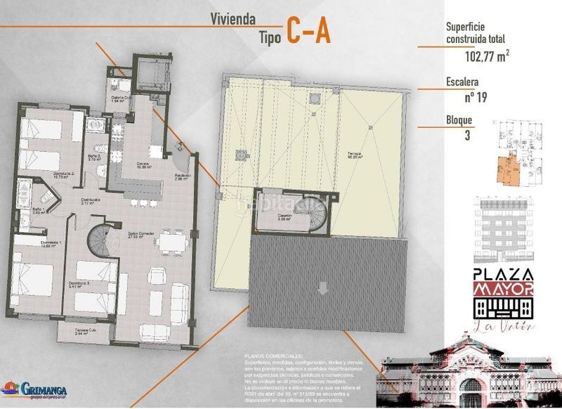 Foto 5a7c06f8-a744-4502-bf78-a1739d98d92d. Àtic a plaza plaza arquitectos cerdán y beltri 19 a Unión (La)