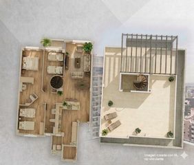 Attico in Plaza arquitectos cerdán y beltri 17. Se vende atico de obra nueva en la unión con 3 dormitorios, 2 ba