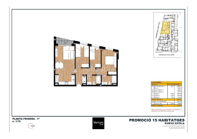 Foto bd980289-d0ff-4361-a41b-f91a4de6254e. Etagenwohnung 81m<sup>2</sup> in avinguda de catalunya 32 in Centre Torredembarra