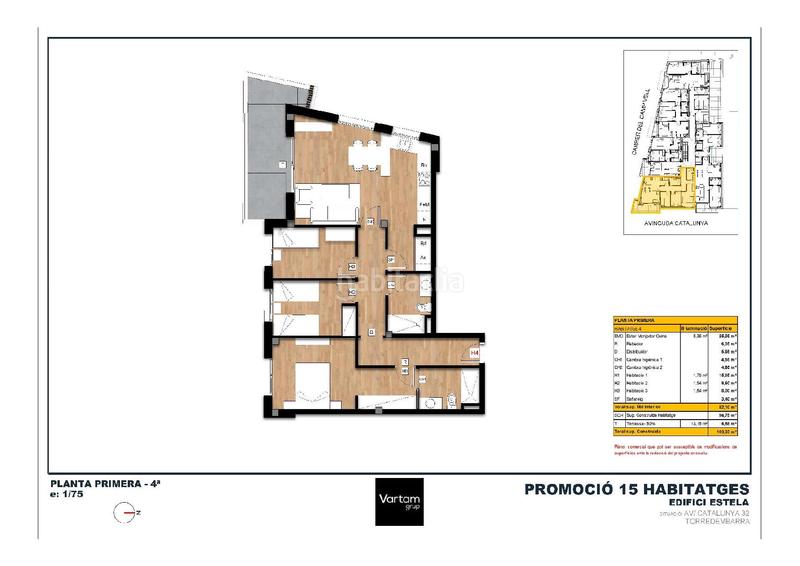 Foto 475fec01-3c76-4c4d-8e62-87942b3b0534. Etagenwohnung 102m<sup>2</sup> in avinguda de catalunya 32 in Centre Torredembarra