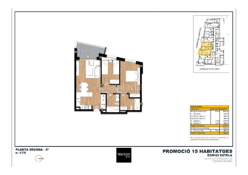 Foto f02b278a-f83c-4b01-be2b-ada60d9abc5d. Etagenwohnung 73m<sup>2</sup> in avinguda de catalunya 32 in Centre Torredembarra