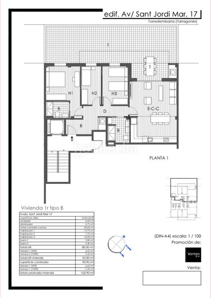 Foto dfa18405-6262-4034-b09f-ad59a3040be9. Appartement 103m<sup>2</sup> dans avinguda de Sant Jordi 17 dans Sant Jordi Torredembarra