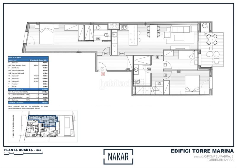 Foto 429172ea-4b17-4126-a8fa-3b82897320c6. Àtic amb calefacció piscina a Centre Torredembarra