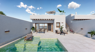 Chalet  Barbera conesa. Villas de lujo sencillas y practicas plantas bajas con solarium