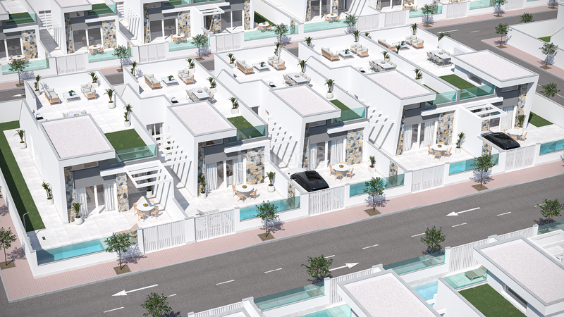 Foto f77bc583-4fb6-4f10-ab94-1af9f02874b5. Chalet with heating pool in Centro Alcázares (Los)