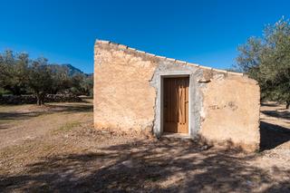 Finca rústica a Roquetes. Finca rústica de secano con olivos y casa de aperos