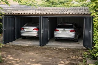 Parking coche  Carrer carrer del forn baix. Plaza de parking garaje de metal en patio privado  16,75 m2