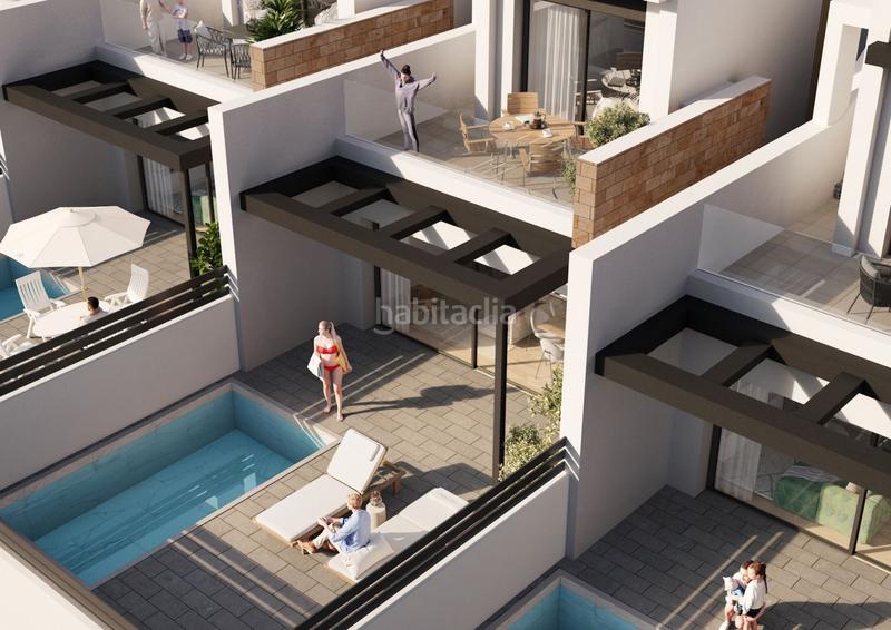 Foto dc5a0f16-b5e9-4ae8-a77c-2a45e20aa409. Maison jumelée avec chauffage parking piscine dans Aguas Nuevas Torrevieja