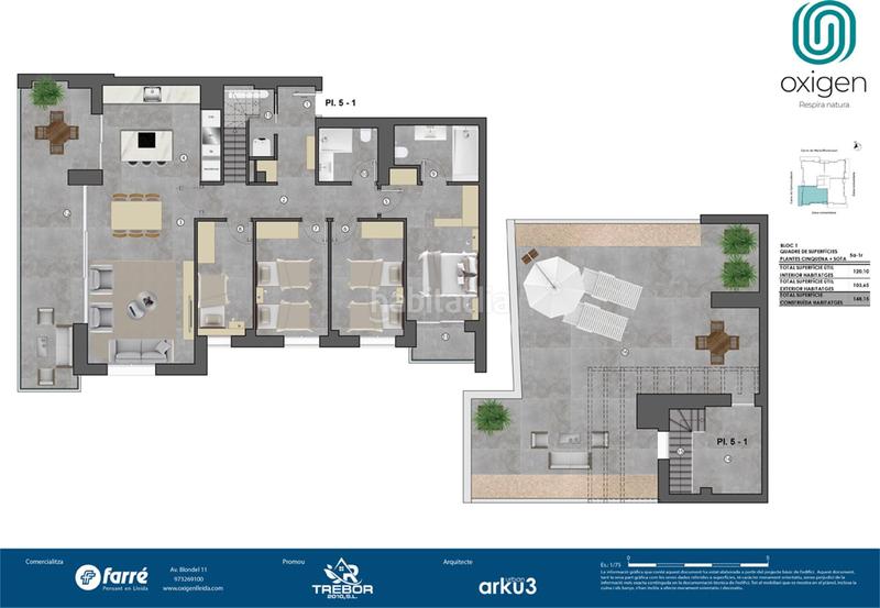 Foto 8348b1b2-12d2-442f-947f-66ff84906514. Attico 148m<sup>2</sup> in carrer maria montesori 12 in Cappont Lleida
