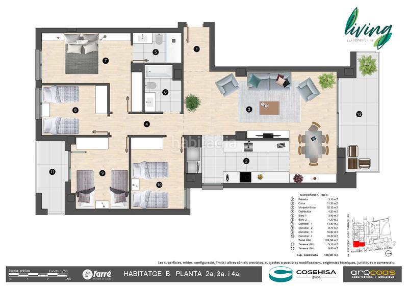 Foto e846b35b-aba3-43b4-abac-ef5055b04c12. Appartement 138m<sup>2</sup> dans avinguda de victoriano muñoz 2 dans Lleida