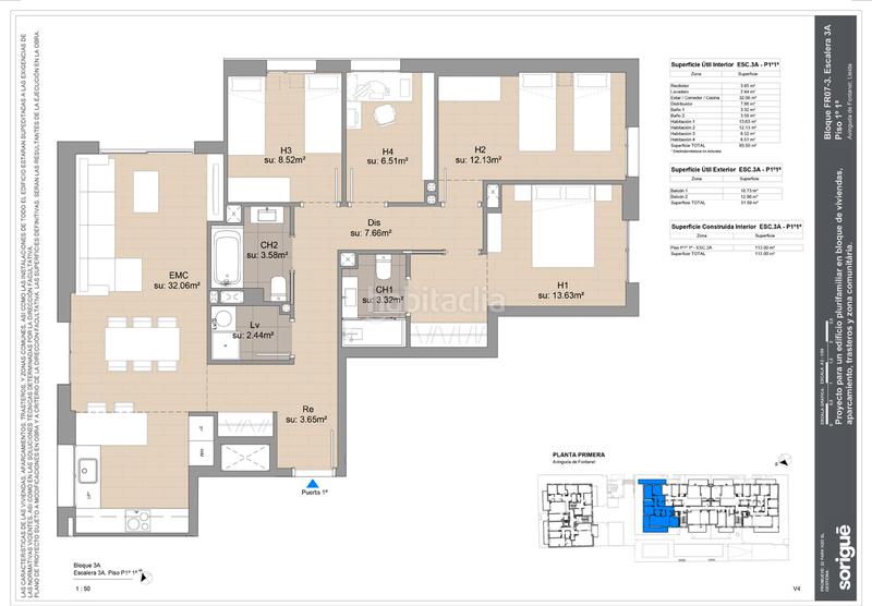 Foto ad8b5c28-b2df-4560-ab66-eed283169f24. Pis 113m<sup>2</sup> a avinguda de fontanet 34 a La Bordeta Lleida