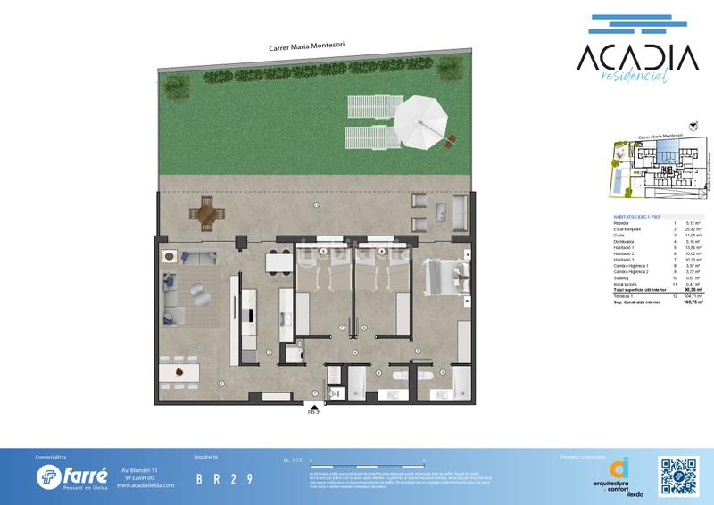 Foto 873b1be2-0fc1-4ff0-84d2-4588ed1d858d. Planta baixa 104m<sup>2</sup> amb calefacció aparcament piscina a Lleida