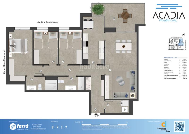 Foto 16051f9a-68f6-4ca8-a60b-c2cc88891bb9. Appartement 120m<sup>2</sup> avec chauffage parking piscine dans Cappont Lleida