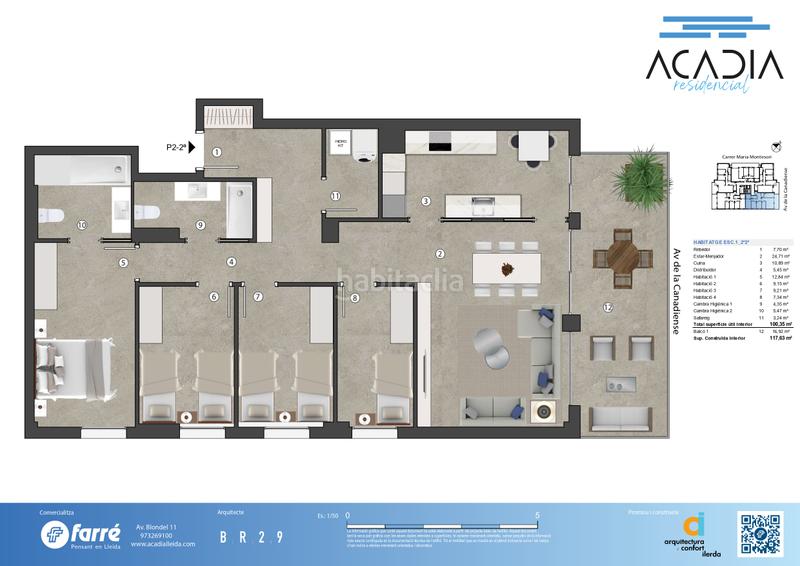 Foto 8d15d3ce-bd13-477d-ad62-d26e49f93bf9. Appartement 118m<sup>2</sup> avec chauffage parking piscine dans Cappont Lleida