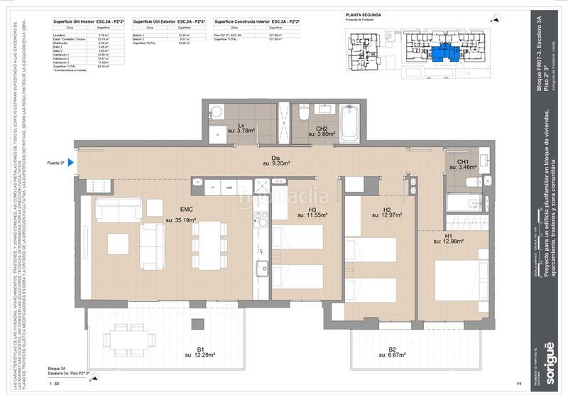 Foto 2c017228-def8-431f-8a6c-514fc07bd029. Appartamento 108m<sup>2</sup> in avinguda de fontanet 34 in La Bordeta Lleida