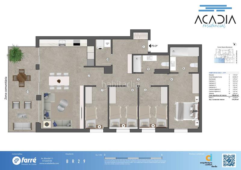 Foto d084ad98-7e26-4e60-a3a8-41b72eabfbec. Pis 117m<sup>2</sup> amb calefacció aparcament piscina a Cappont Lleida