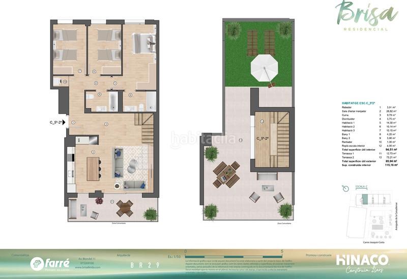 Foto 1d14cc76-8d64-41cb-a509-a575c9182c3b. Attico 115m<sup>2</sup> in avinguda de la canadiense 7 in Cappont Lleida