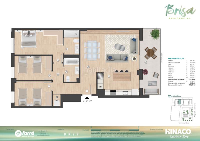 Foto 9673cc50-4024-47be-b029-999f0a5695b6. Appartement 103m<sup>2</sup> dans avinguda de la canadiense 7 dans Cappont Lleida