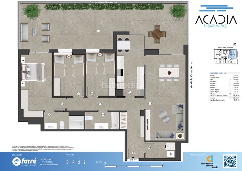 Foto 628ebbff-aa0f-436d-95fd-66d28a8a7a0a. Pis 120m<sup>2</sup> amb calefacció aparcament piscina a Cappont Lleida