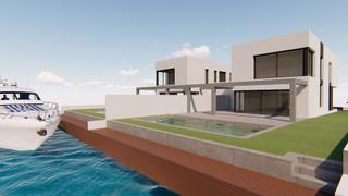 Casa a Cap Ras - Creus - Falconera. Magnífica casa de nueva construcción al canal en venta en empuri