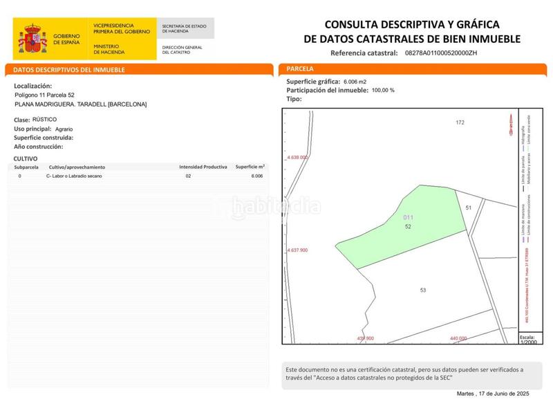 Foto 4eeb25b0-fe2f-4236-8ee9-852400853654. Finca rústica terreno de cultivo en venta en Taradell