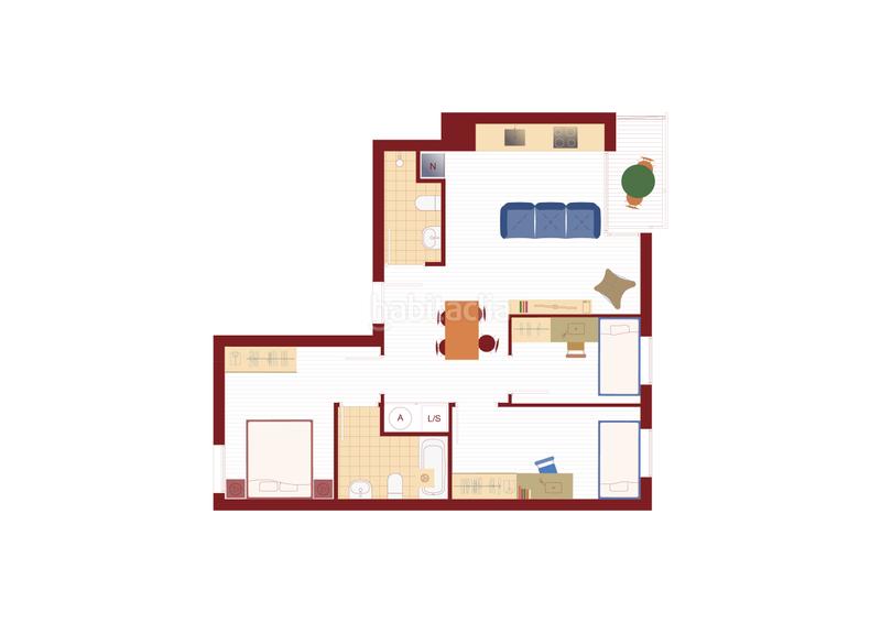 Foto c86380a0-8b77-436b-9cc6-c931d3636ec3. Piso 80m<sup>2</sup> en carrer de josep anselm clavé 51 en Sant Joan Vilanova i la Geltrú