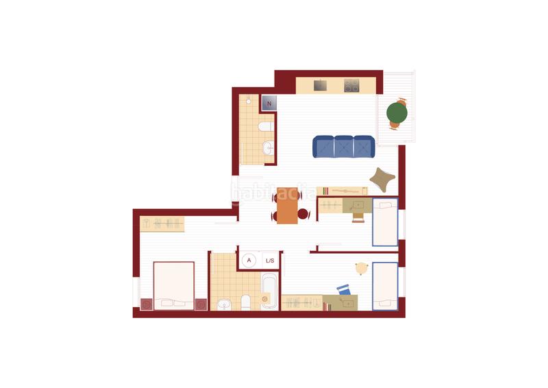 Foto 94225b8c-01b2-4e84-a9c0-c573941070d1. Piso 85m<sup>2</sup> en carrer de josep anselm clavé 51 en Sant Joan Vilanova i la Geltrú