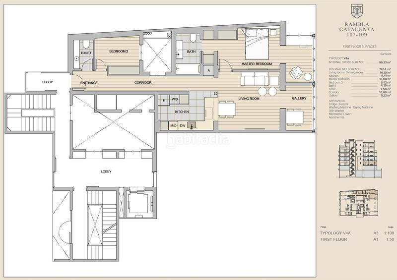Foto f28be4ca-2114-4945-8099-11b48cae12cd. Appartamento con riscaldamento in Dreta de l´Eixample Barcelona