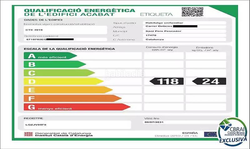 Foto 21f24e86-b908-4579-8906-f9695cf62562. Casa con riscaldamento in Sant Pere Pescador