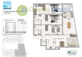 Pis  Santa pola - lina baño. Estupendo apartamento de 2 dormitorios, 2 baños  nuevo a estrena