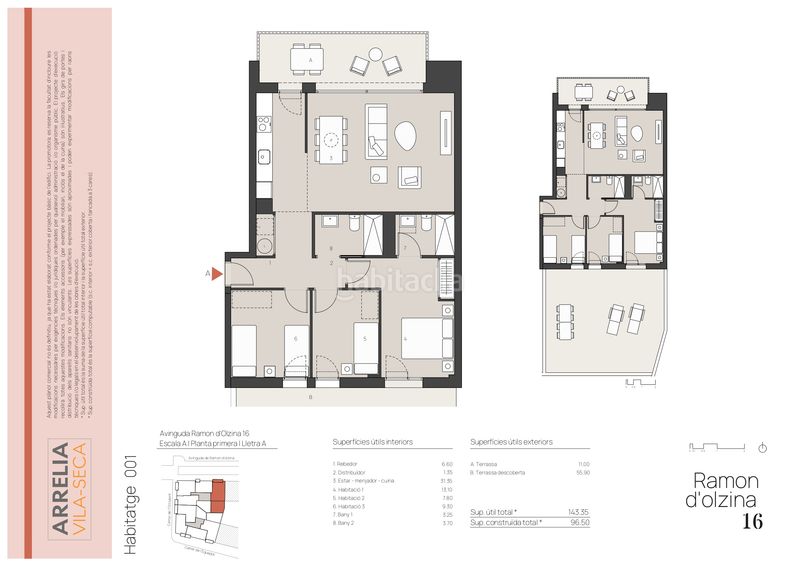 Foto 8ddc0115-c2c5-4d0d-8ca9-b27970f0d21e. Appartement 96m<sup>2</sup> dans avinguda de ramon d'olzina 16 dans Vila-seca