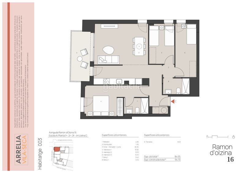 Foto 88ec10ba-1e32-48cc-971a-491ee8ed7a44. Flat 94m<sup>2</sup> in avinguda de ramon d'olzina 16 in Vila-seca poble Vila-seca