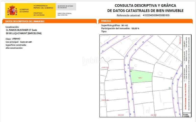 Foto 64bb5480-c180-44cd-8470-3bb2a8778bc4. Terreno residencial en carrer de ramon muntaner 37 terreno en venta en Lliçà d´Amunt