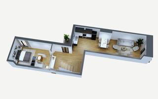 Dachwohnung  De linné