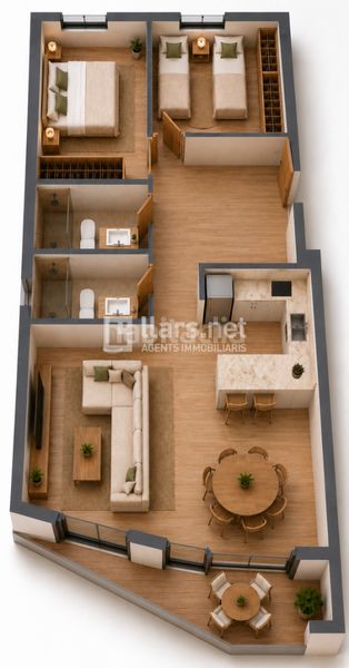 Foto 5fdea943-9dcb-40b5-b995-da0e92185eeb. Piso en passeig de vilanova 42 pis d'obra nova amb terrassa al Centre en Sitges