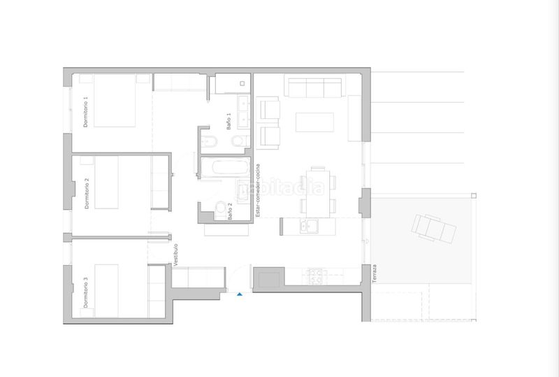 Foto e39bfe5e-0052-4600-b33d-f8e82f926f57. Appartamento con piscina in Ses Figueretes - Platja d'en Bossa - Cas Serres Ibiza