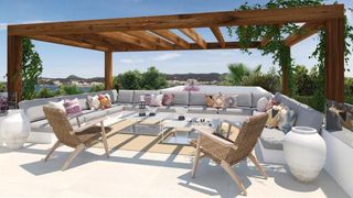 Casa a Sant Agustí-Cala de Bou. Villa de obra nueva con vistas al mar situada en san josé  ibiza