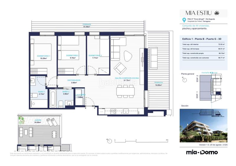Foto 434ed1a7-56d0-46e3-9d80-4b85837195ad. Ground floor 72m<sup>2</sup> with parking pool in Vandellòs i l´Hospitalet de l´Infant