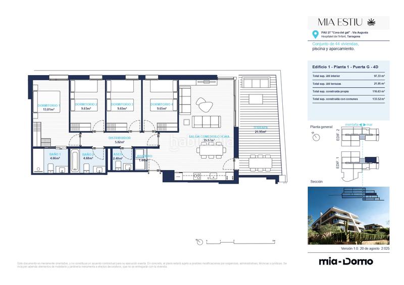 Foto 48f4075e-c253-45d1-966c-a28a9fe94de6. Piso 116m<sup>2</sup> en via augusta 119 en Vandellòs i l´Hospitalet de l´Infant