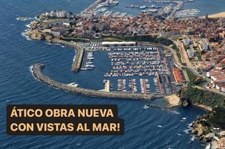 Pis a El Pedró. Atico obra nueva con vistas al mar en centreel pedró