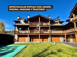 Duplex à Puigcerdà. Espectacular dúplex con jardín, piscina, parking y trastero en p