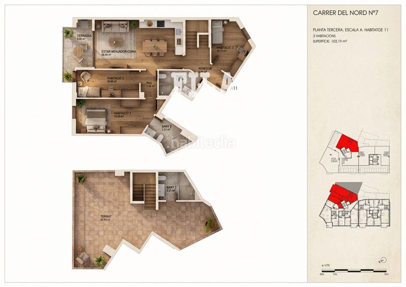 Foto 26b49d1d-91b2-4c1f-9f5f-2c032f6ceb17. Duplex con riscaldamento in Centre Torredembarra
