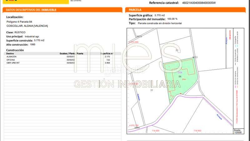 Foto f1d76229-5c0a-40f2-8b24-9540f3cd58d1. Capannone industriale in partida del coscollar 0 in Aldaia