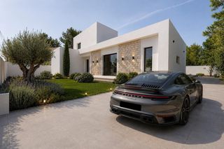 Chalet in Montealegre. Villa mediterraneo  arquitectura mediterránea de autor, diseño,