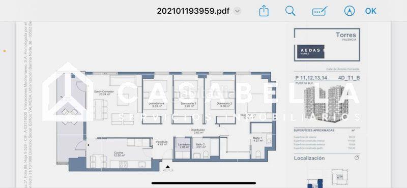Foto 1f6d1118-06e6-48e3-9130-8560e9f42e5b. Appartement avec chauffage piscine dans Ciutat de les Ciències i de les Arts - Justicia Valencia